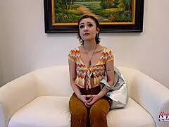 inked brunette coed wendy sloppy rimjob ass worship