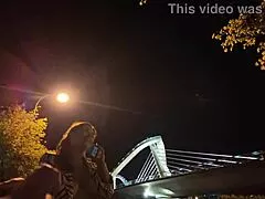 Exhibitionist Slams Big Tits Whore in Public Street Spot!