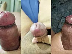 watch my best jerk off moments cumming with girlfriend humiliation cuckold nerd style!