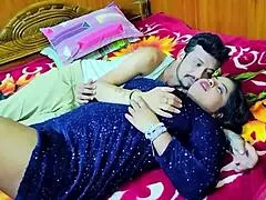 damn on our wedding anniversary this indian milf bride deepthroats my cock rough then bends over