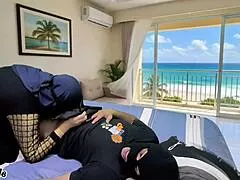 Sexy Asian Stepmom Craves Intense Sex With Stepson At Beach House Alone