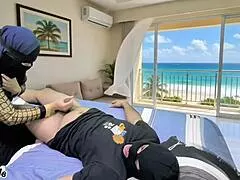 Sexy Asian Stepmom Craves Intense Sex With Stepson At Beach House Alone