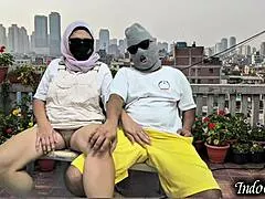 Stepsister Begs Balcony Touch Of Hairy Pussy For Outdoor Sex