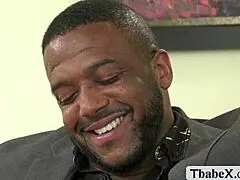 busty latina transsexual bends over kitchen counter taking massive bbc deep in her tight ass bareback