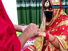 A fresh indian wife enjoys passionate homemade sex, riding tight on her husband's cock in their home.