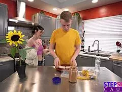 Perky Brunette Stepsis Jade Valentine Finds Stepbro's Big Cock Hidden For Shaved Pussy Doggy Quickie