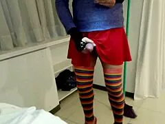 i pull off my skirt so boyfriend slams my juicy latina pussy hard 😈🍑💦