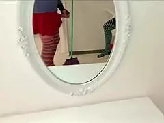 i pull off my skirt so boyfriend slams my juicy latina pussy hard 😈🍑💦