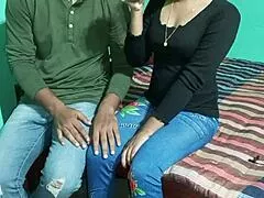 desi dude slurps shaved white girl's pussy juice before pounding her tight holes drunk