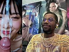 Tight Japanese teen milf sucks bbc for creamy facials on huge tits and shaved pussy