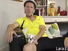 UK Stockinged Mature's Facial Cum Overwhelms Her