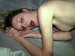 stepdad slides into maria anjel's tight teen pussy in missionary