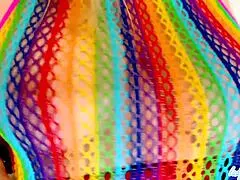 Lady Lucy Gresty struts in kinky boots and fishnet dress!!