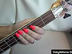 NAUGHTY VICKY VETTES SUCKS COCK AND SPREADS WIDE FOR BOYFRIEND!