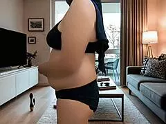 pregnant hijab doc strips panties in hospital room craving touch