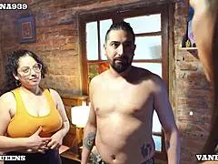 My Ebony Fit Wife Catches Us Cheating Then Dominates with Strapon in Interracial Cuckold 3some