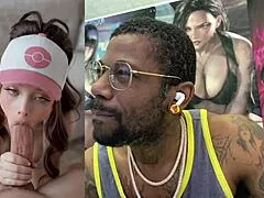 Punk Rock Blonde MILF's Tight Pussy and Huge Tits Drown in Massive Bukkake Cum Load