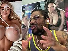 Punk Rock Blonde MILF's Tight Pussy and Huge Tits Drown in Massive Bukkake Cum Load