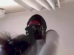 milf bound to chair takes doggy pounding