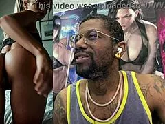 Punk Rock Blonde MILF's Tight Pussy and Huge Tits Drown in Massive Bukkake Cum Load