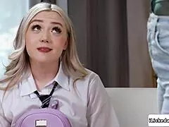 stepmom straps on and pounds her bitch stepdaughter till she screams in lesbian taboo ecstasy! 