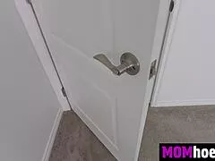 Stepmom catches stepson humping pillow and drains his load