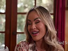 the young guy greets his brand new stepmom lady ready for taboo mother-in-law roleplay fucking