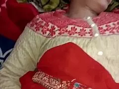 Midnight romp turns wild as skinny guy fully enjoys fat step-sister's screams in her bedroom.