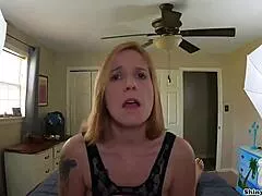 stepmom jane cane poses nude while stepson films her shiny big cock ride