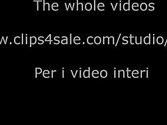 Italian femdom slave licks ass then gets HEADSCISSOR hold