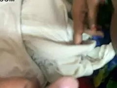 stepmom squirts wildly fingering pussy in romantic new year fuck with stepson!