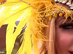 Busty latina carnival dancer takes rough anal destruction first time big ass