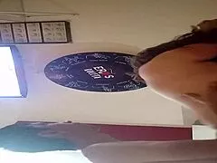 hot latina bent over doggystyle in motel chair