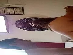 hot latina bent over doggystyle in motel chair