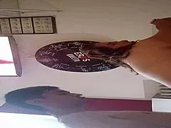 hot latina bent over doggystyle in motel chair