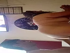 hot latina bent over doggystyle in motel chair