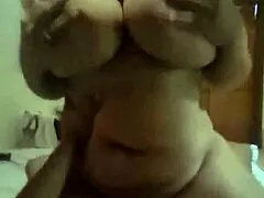 stepmom's giant ebony boobs bounce wild