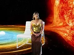 granny carmen as princess leia slave deepthroats customer's cock in cosplay closeup