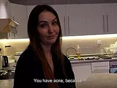 Hey stepmom's dinner ready 😏 but she begs stepson to pound her pussy hard