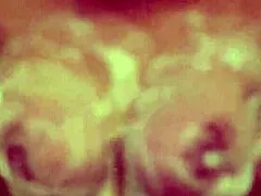 a pretty milf bathes her big tits hairy pussy and plump ass