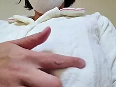 married japanese bride aika stuffs dildo deep while moaning in full masturbation movie!