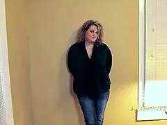 laura's huge tits bounce while gagging deep on cock for sloppy facefuck choking pleasure