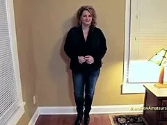 laura's huge tits bounce while gagging deep on cock for sloppy facefuck choking pleasure