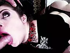 hey nympho goth bitch with saggy tits wants your cum in her mouth after femdom fuck??