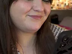 in this sh porn story she pegs him with her cock while he licks her then begs to cum inside during cunnilingus jerk off instructions