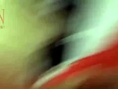 Sexy brunette neighbor wife strips uniform dances with huge toy no panties.