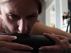 slutty big tit milf maid bends over kitchen counter for rough pounding and thick creampie finish