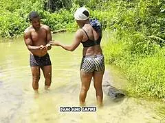 Mature Ebony Takes BBC Hardcore by Village River