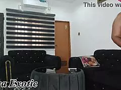 Mara exotic does naked house chores showing off her fat ass ebony bbw curves close up