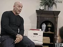 A cunning mature social worker guides virgin teen through intimate session.